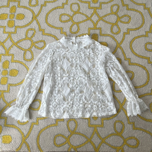 Tops - NWOT Lace Top. Sz L